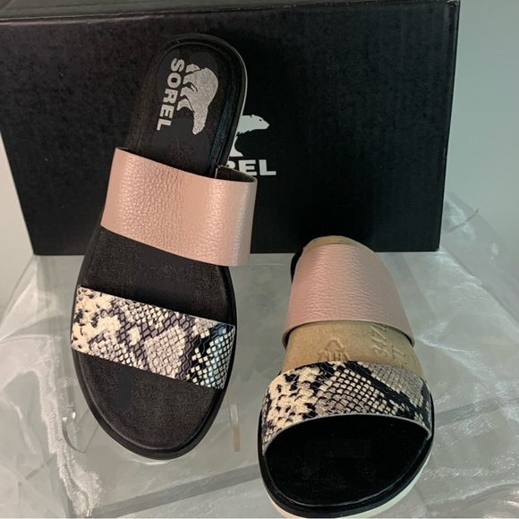 Sorel Women’s Ella ll Slide Sandals Mauve Vapor - Picture 2 of 6